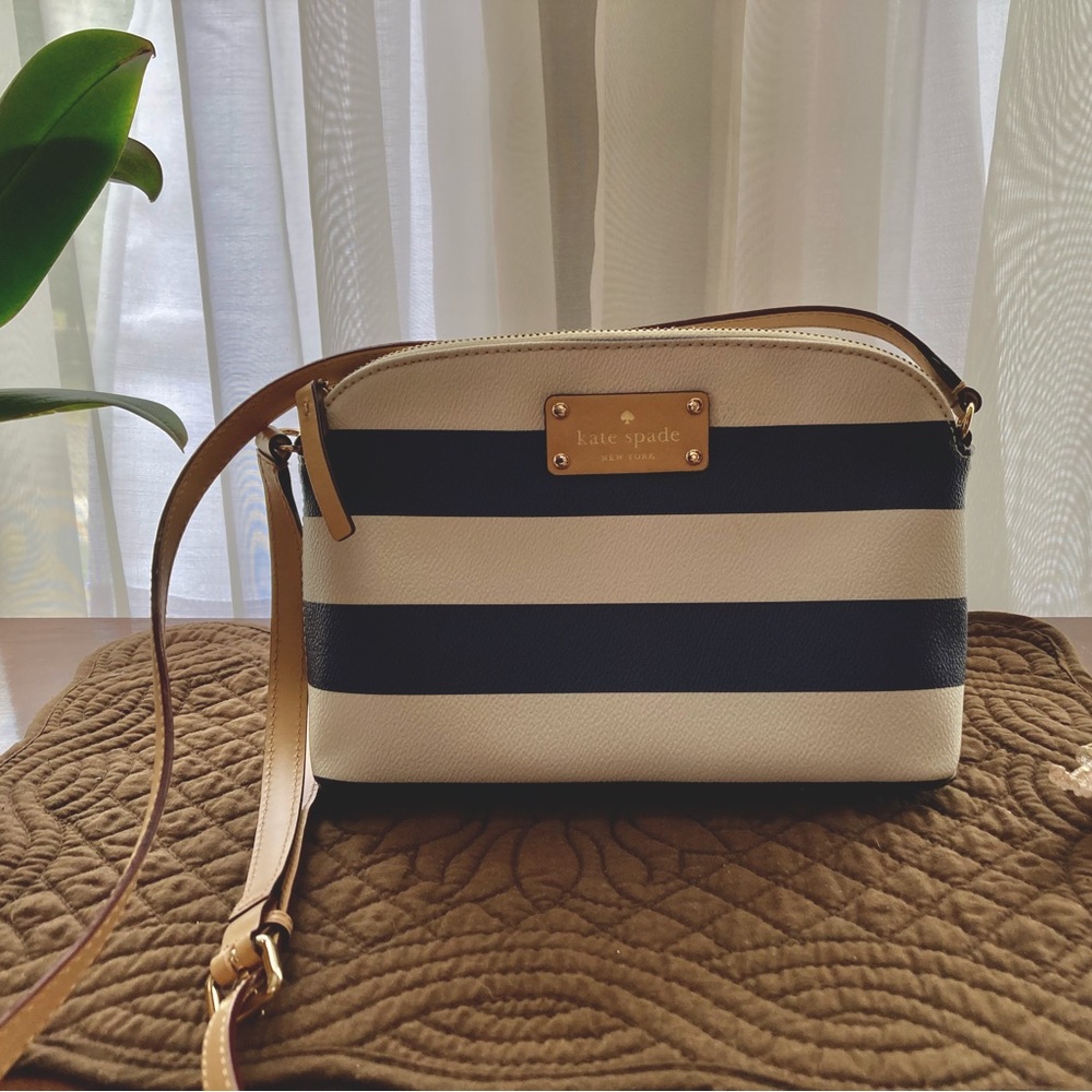 Kate Spade Purse, Navy and White, Sm.